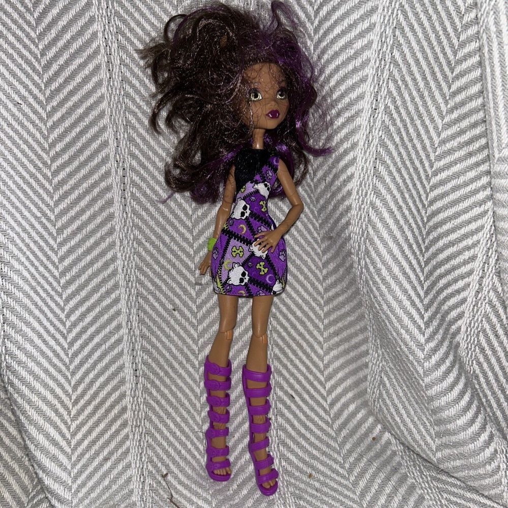 Monster High HOW DO YOU BOO? Clawdeen Wolf Mattel Doll‎ w/Dress E2